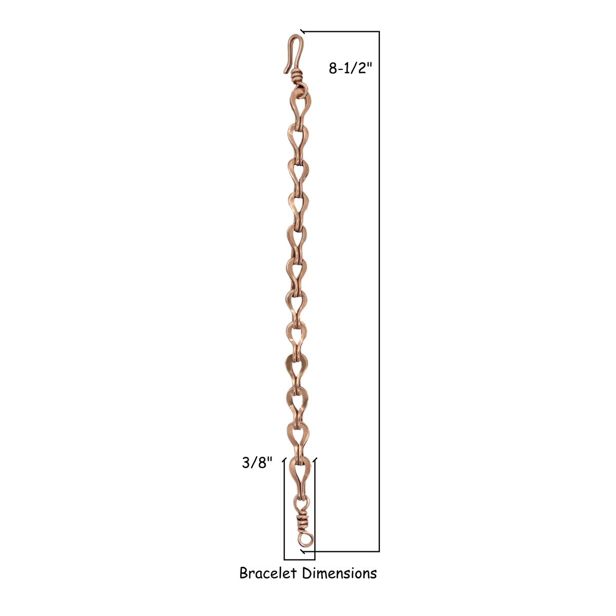 Camille Patton Copper Sailor Wire Jewelry Bracelet S05