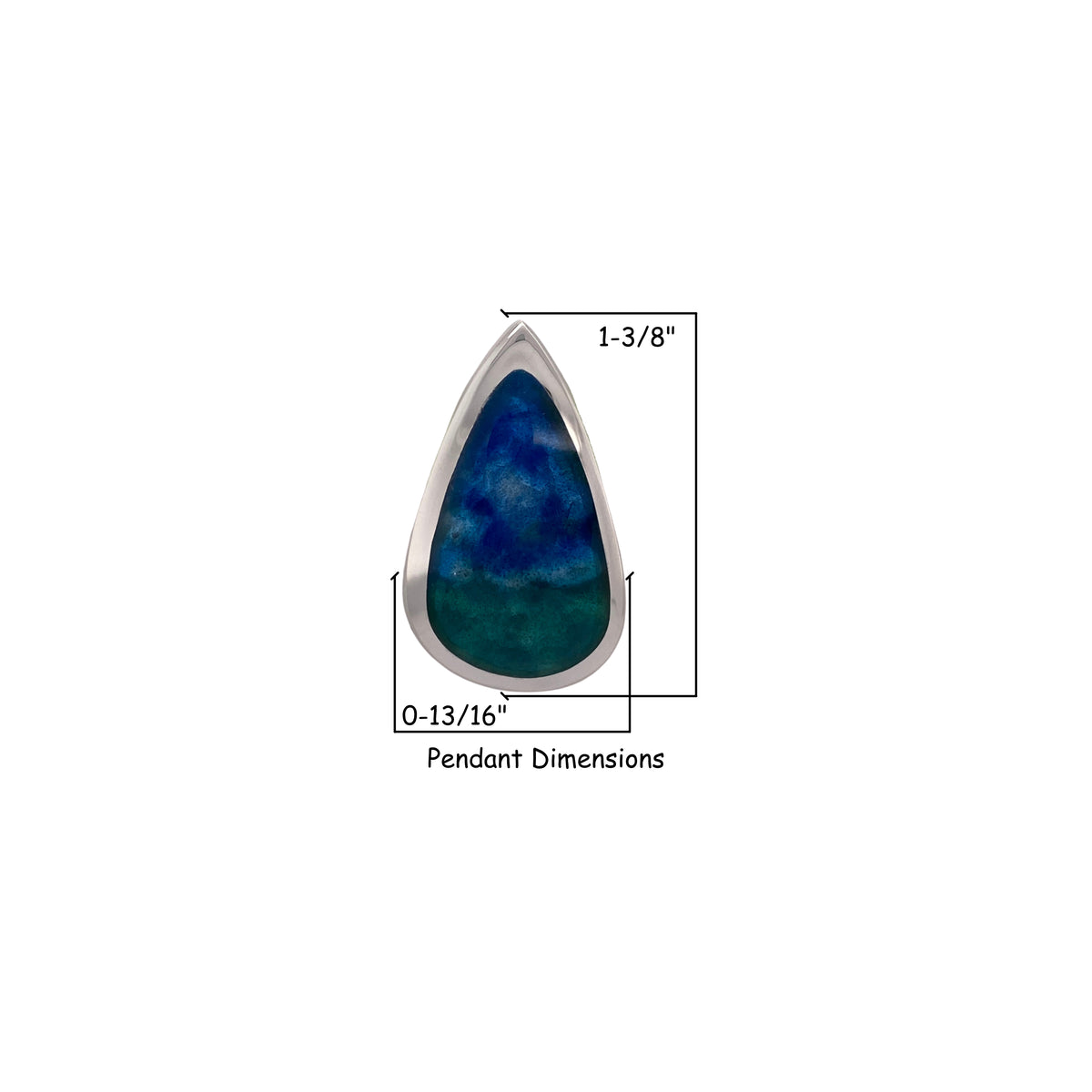 Camille Patton Deep Blue Sky Champleve Jewelry Dimensions S04