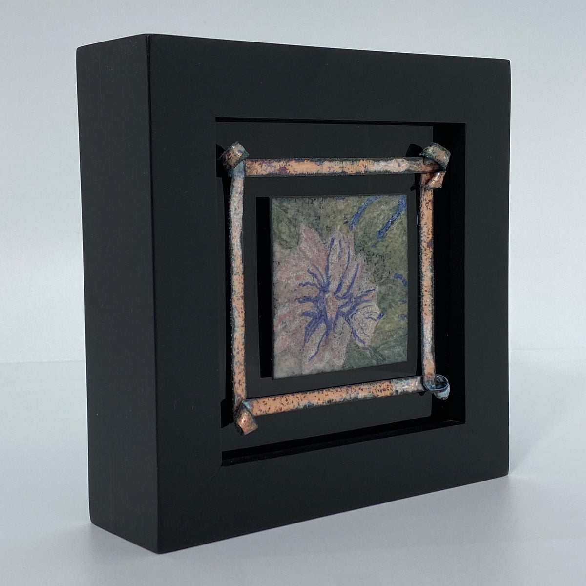 Camille Patton Framed Flower Vitreous Enamel Framed Wall Art