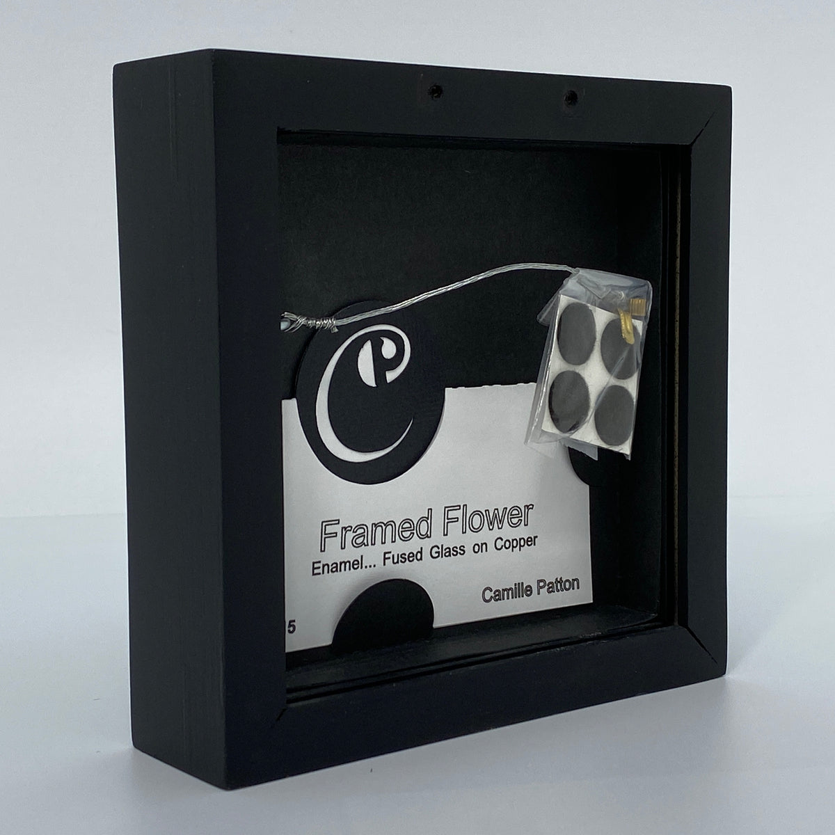 Camille Patton Framed Flower Vitreous Enamel Framed Wall Art