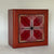 Camille Patton Geometric Pattern Vitreous Enamel Inlay in lid of wooden box
