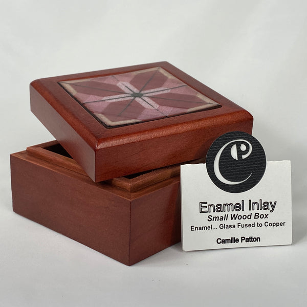 Geometric Pattern Box - Heart Hand and Fire