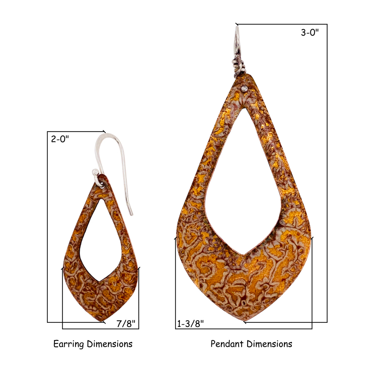 Camille Patton Golden Animal Head Over Heels Jewelry Dimensions S07