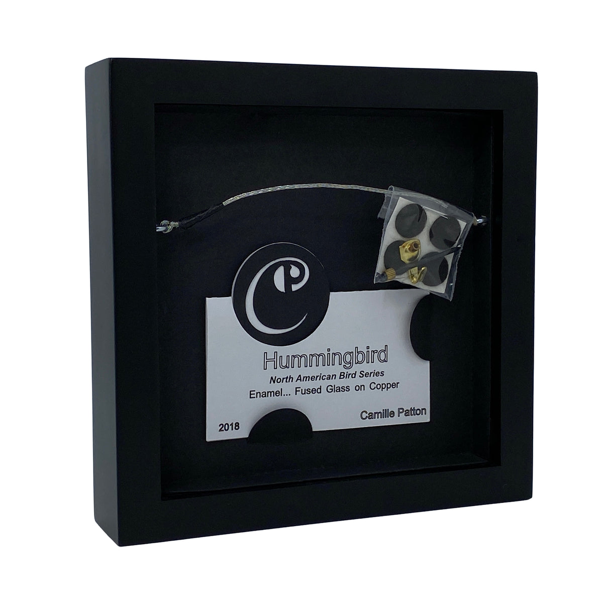 Camille Patton All Flyers from Hummingbird Set of Two Vitreous Enamel Framed Wall Art