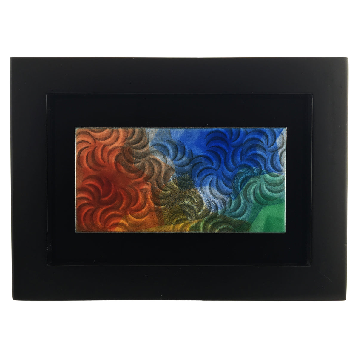 Camille Patton Kinetic Color from Kinetic Series Set of Three Vitreous Enamel Framed Wall Art