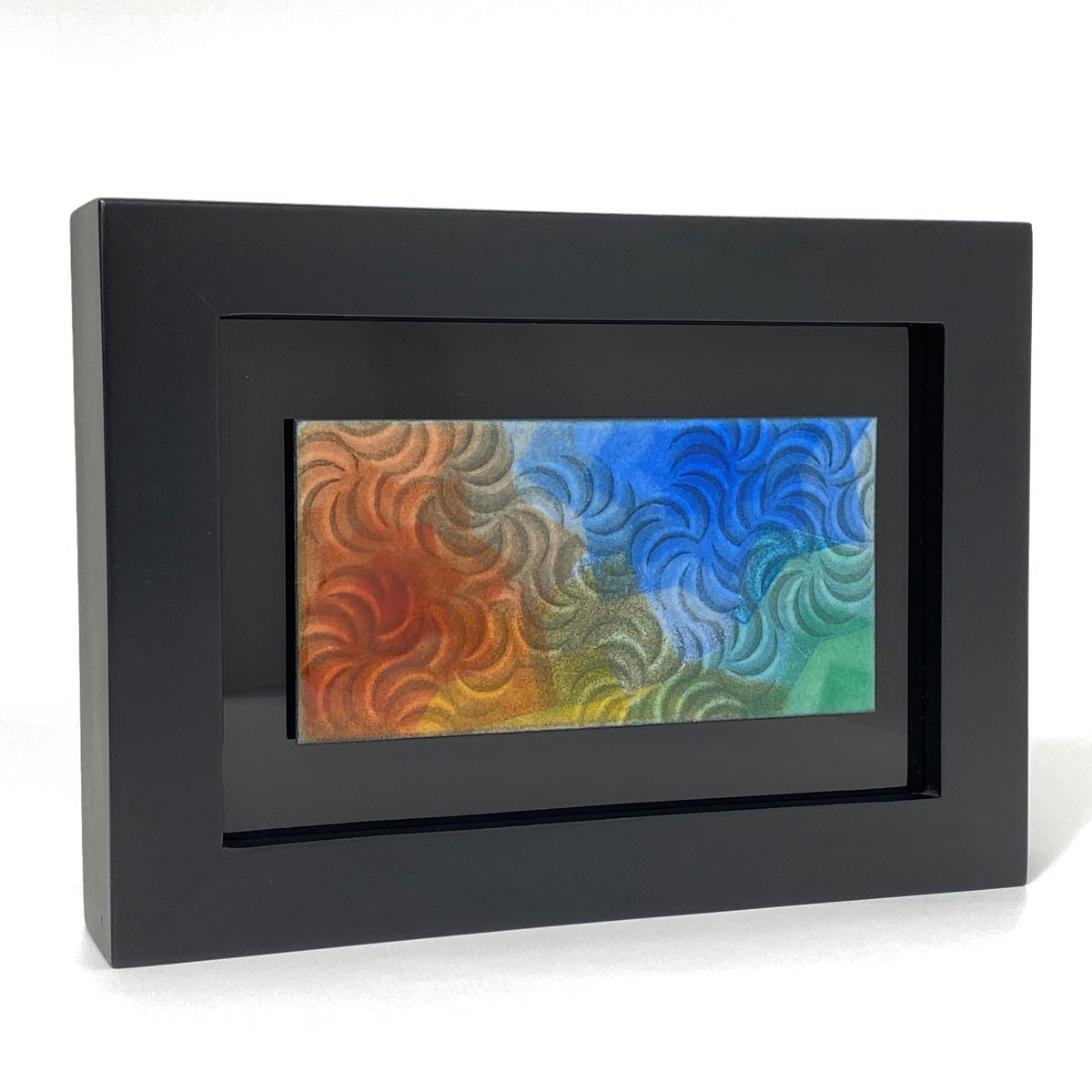 Camille Patton Kinetic Color from Kinetic Series Set of Three Vitreous Enamel Framed Wall Art