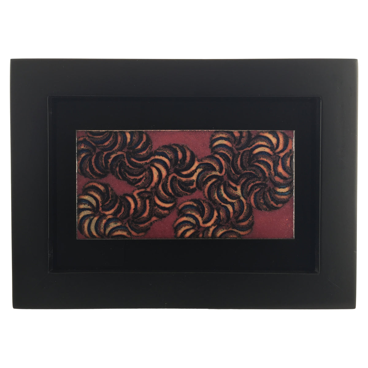 Camille Patton Kinetic Copper from Kinetic Series Set of Three Vitreous Enamel Framed Wall Art
