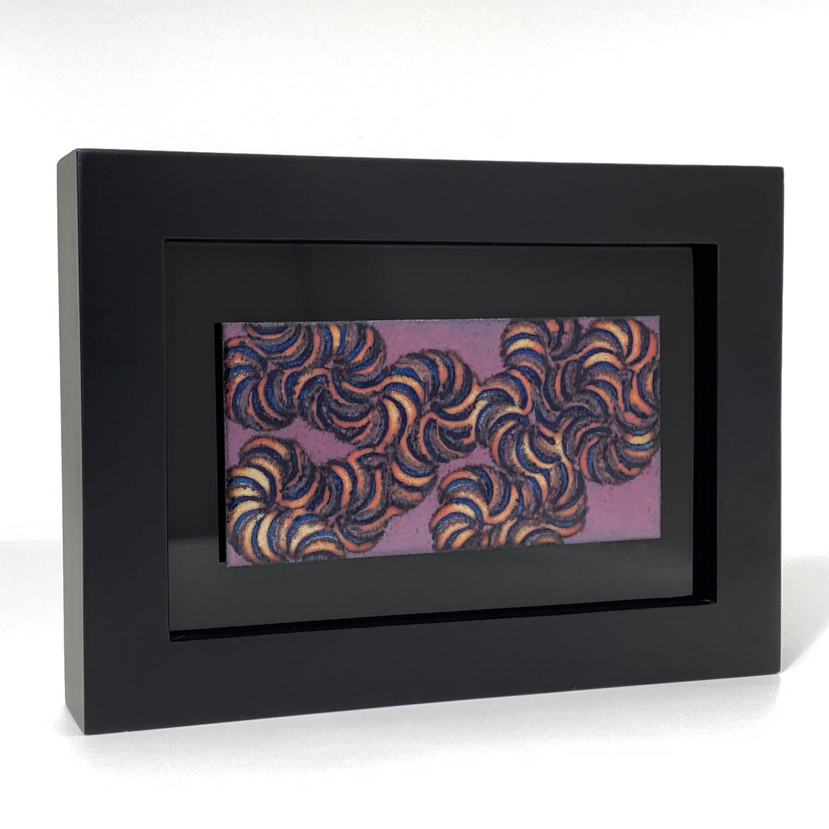 Camille Patton Kinetic Copper from Kinetic Series Set of Three Vitreous Enamel Framed Wall Art