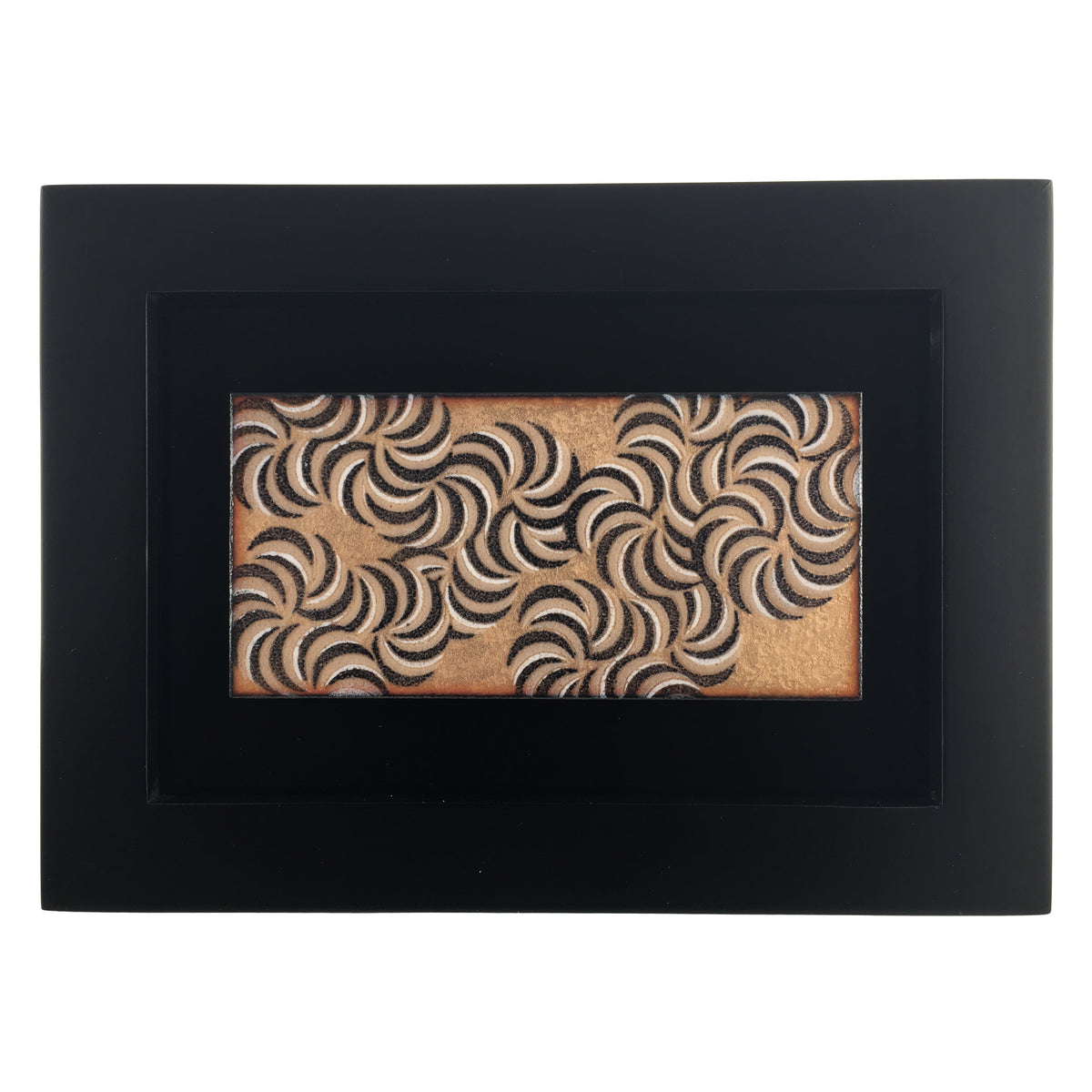 Camille Patton Kinetic Reflection from Kinetic Series Set of Three Vitreous Enamel Framed Wall Art