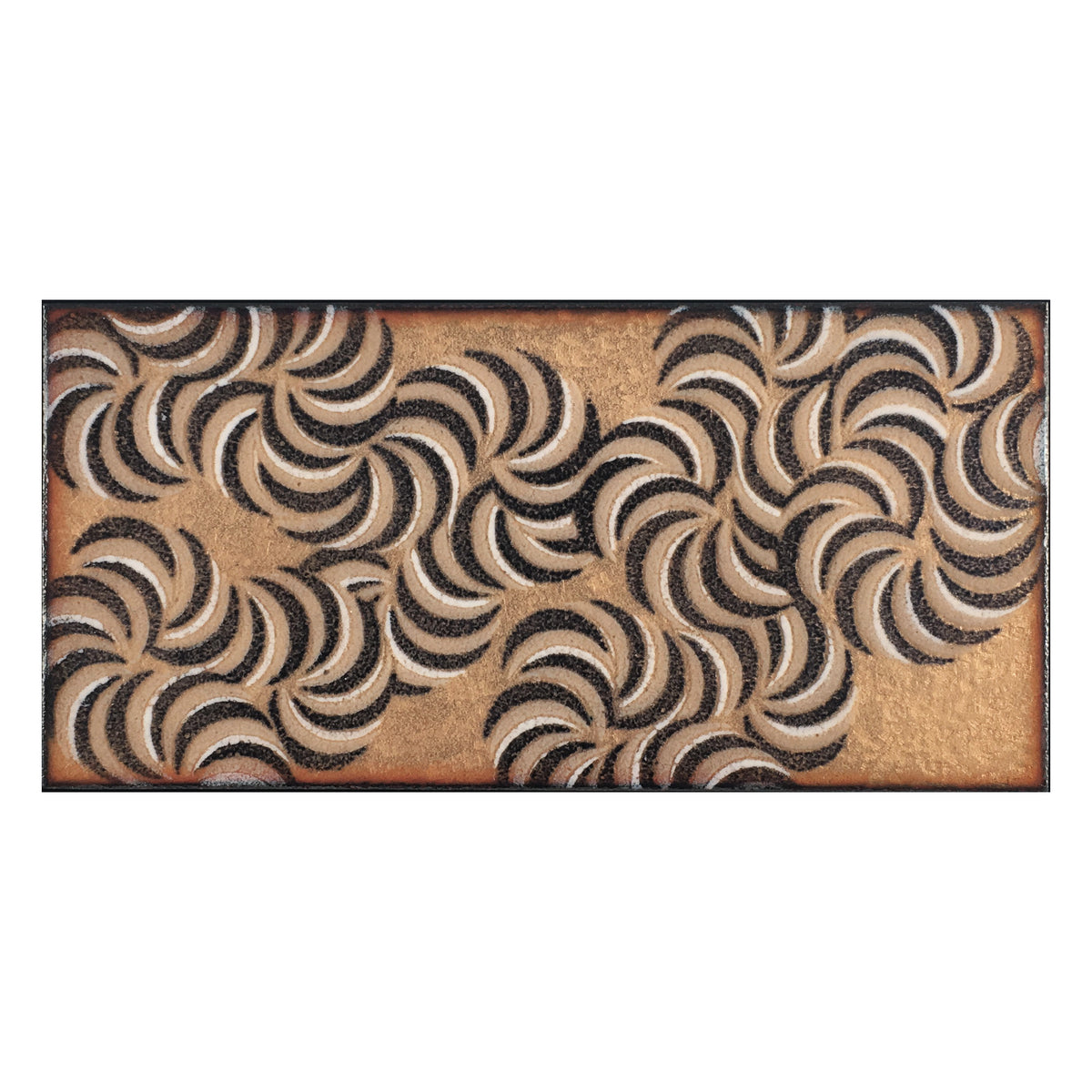 Camille Patton Kinetic Reflection from Kinetic Series Set of Three Vitreous Enamel Framed Wall Art