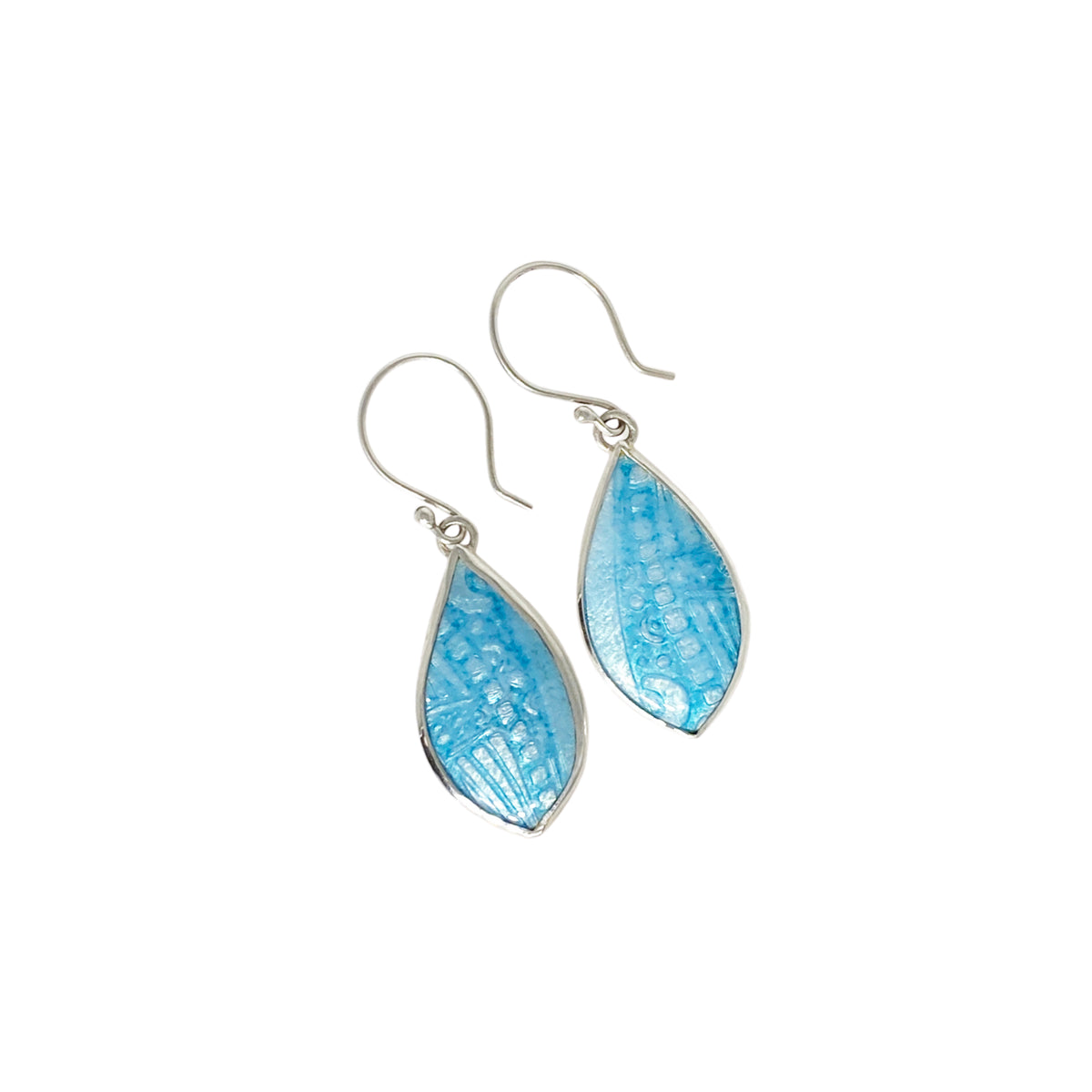 Camille Patton Pearly Blue Cosmos Jewelry Earrings S06