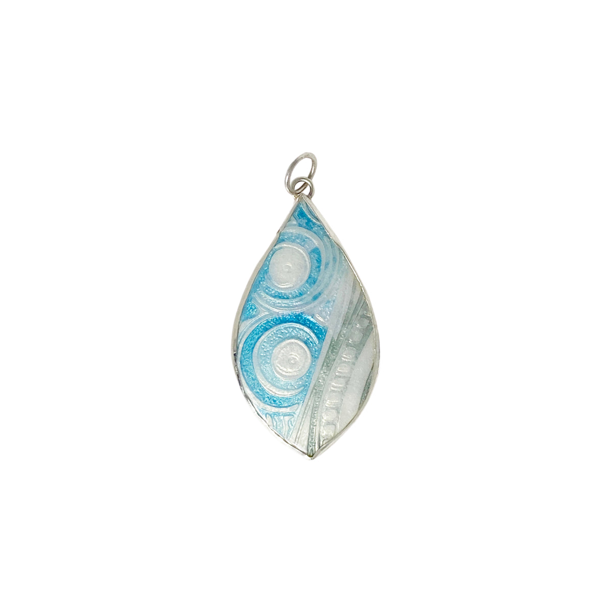Camille Patton Pearly Blue Cosmos Jewelry Pendant S05