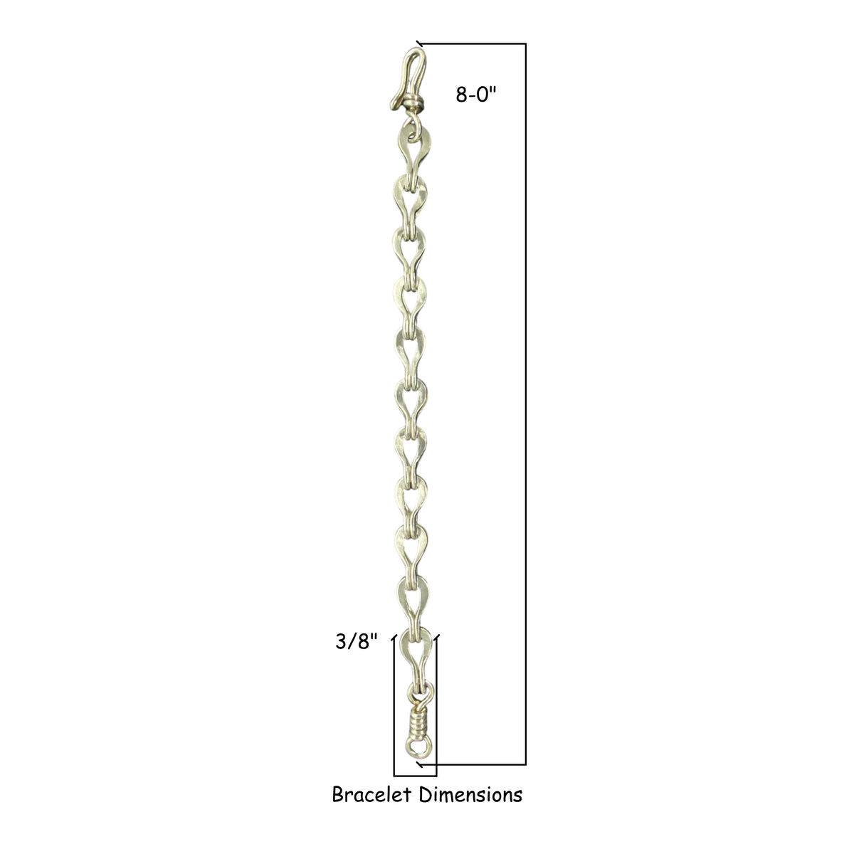 Camille Patton Silver Sailor Wire Jewelry Bracelet S05