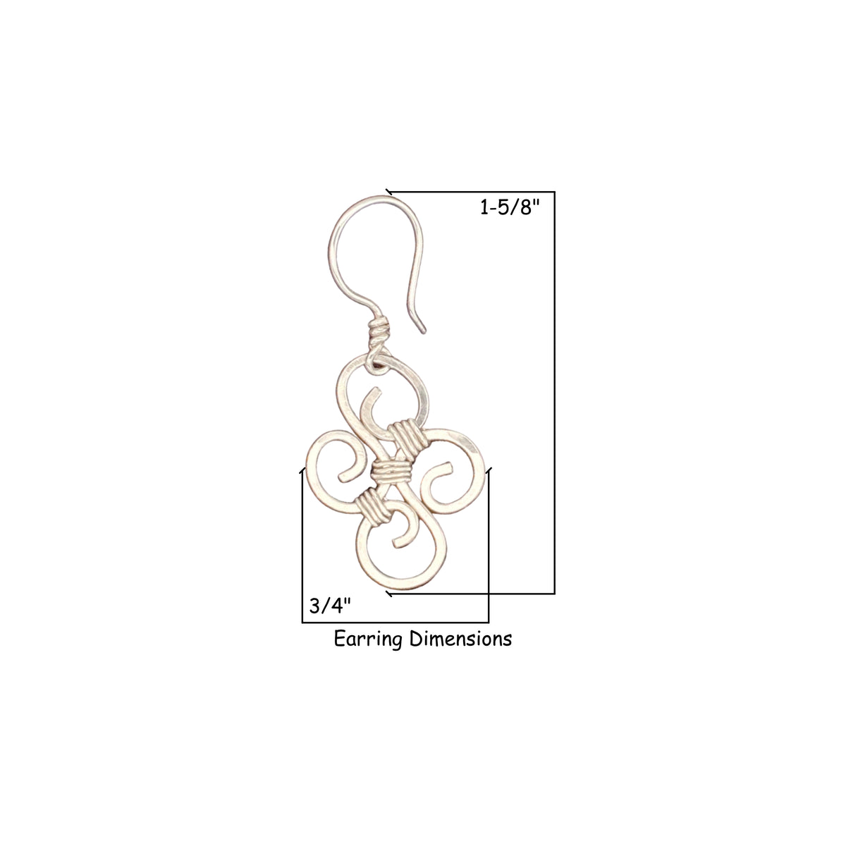 Camille Patton Swirl Wire Jewelry Dimensions S03