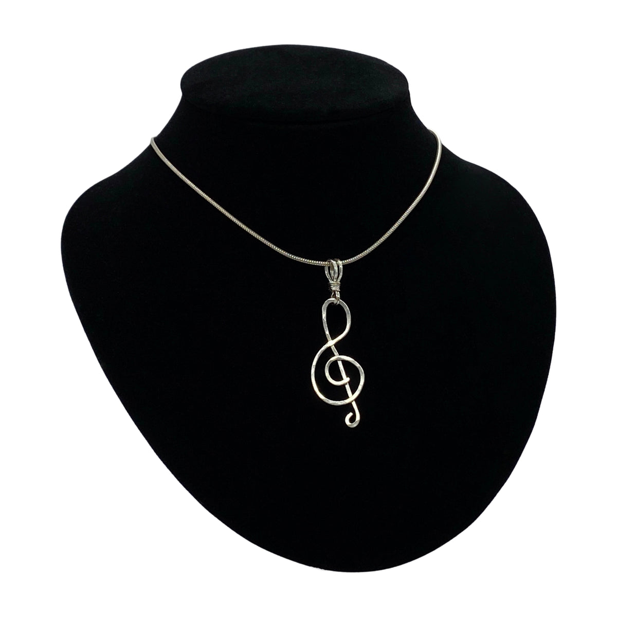 Camille Patton Treble Clef Wire Jewelry Necklace S04