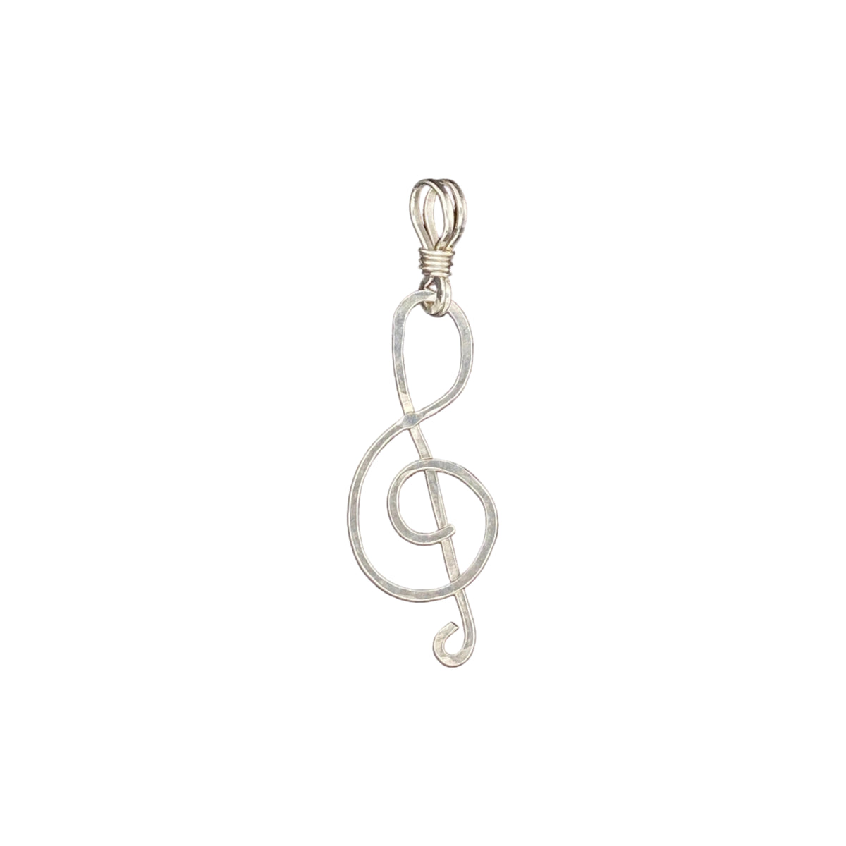 Camille Patton Treble Clef Wire Jewelry Pendant S05