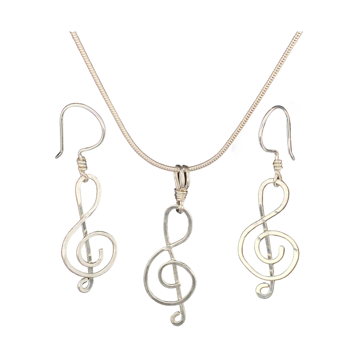 Camille Patton Treble Clef Wire Jewelry Set S01