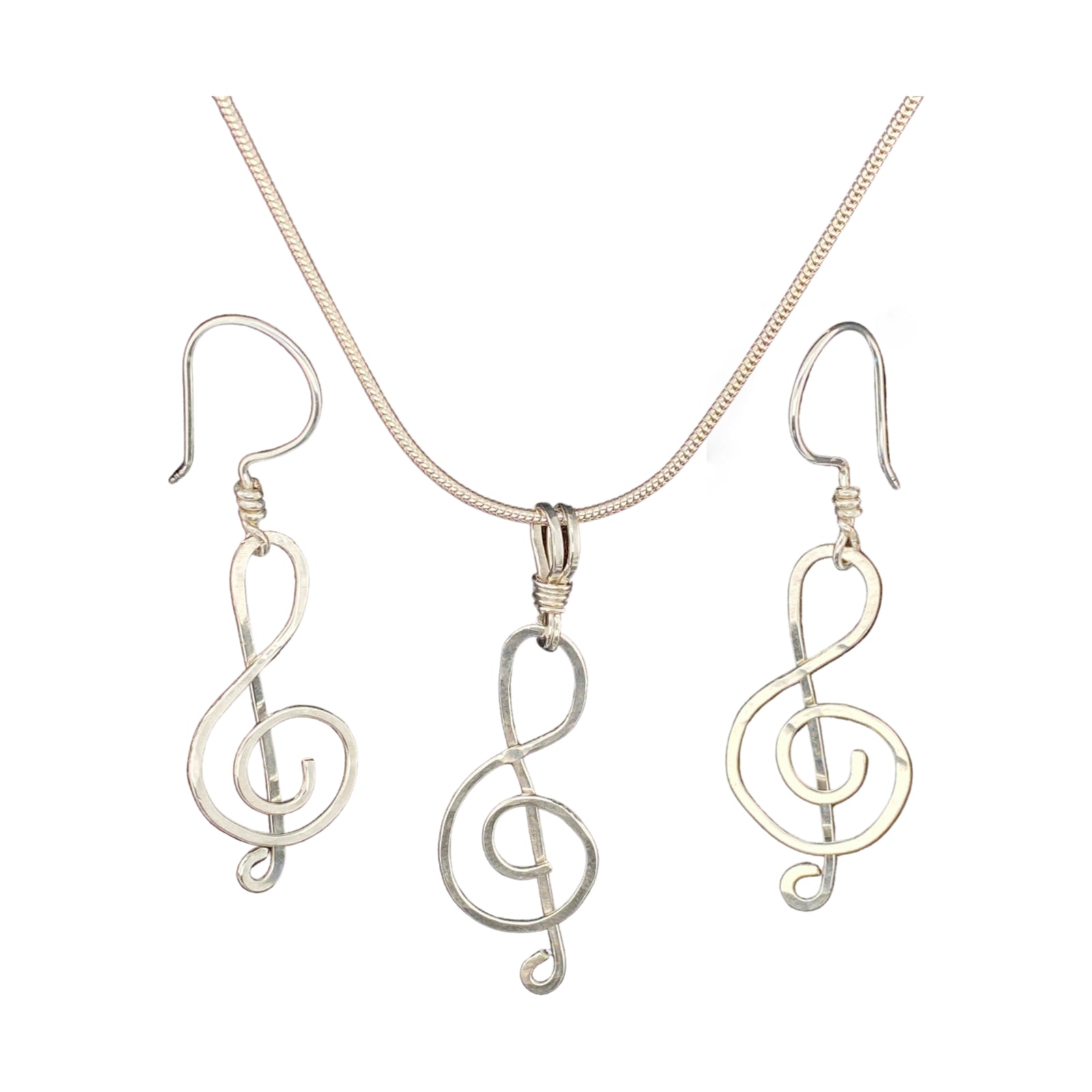 Camille Patton Treble Clef Wire Jewelry Set S01