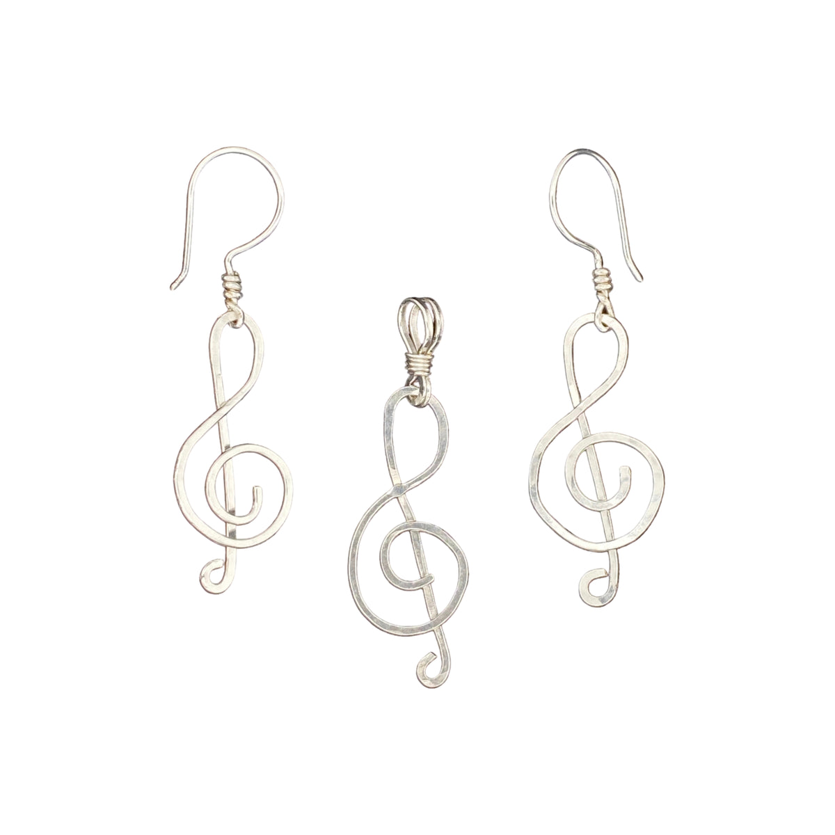 Camille Patton Treble Clef Wire Jewelry Set S03